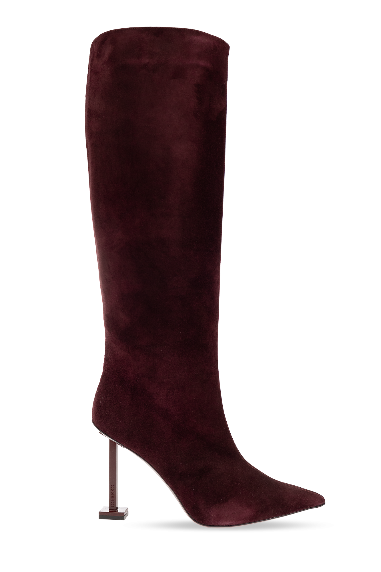 Maroon 2024 suede boots